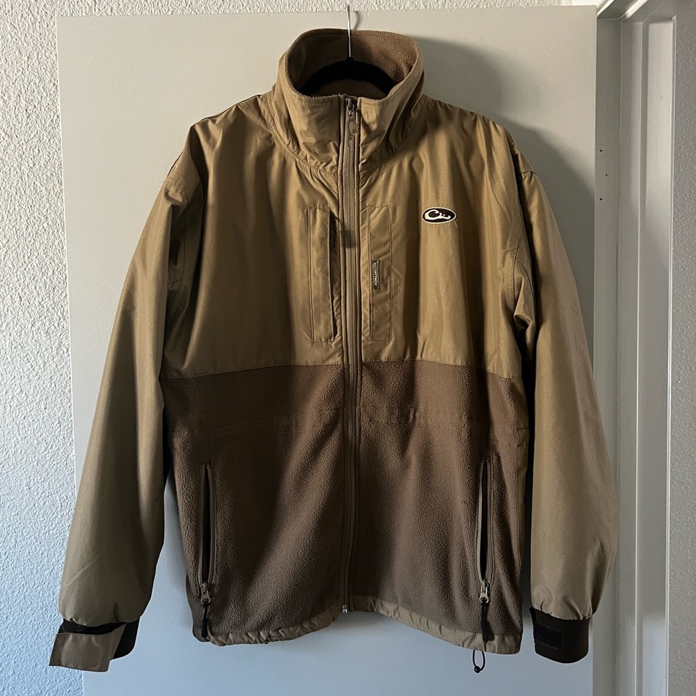 🦆Drake Waterfowl Tan Zip-Up Jacket - Fleece Lined